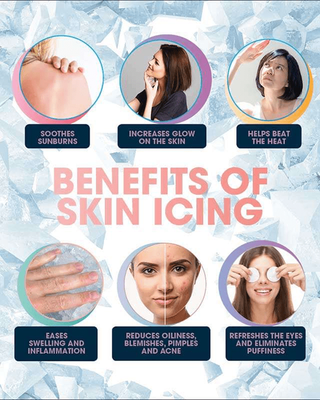 Discover the benefits of soaking your face in ice water for your skin